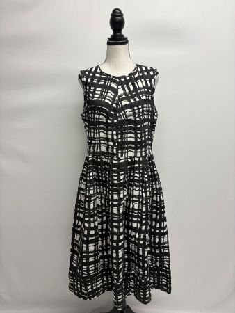 S`Max Mara Kleid mit Muster Gr. 40 schwarz weiss Muster